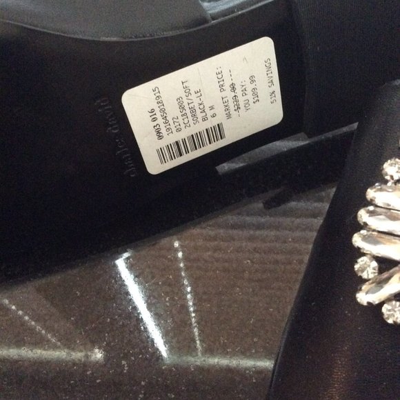 Charles David Jeweled Leather Sandals - Picture 4 of 9